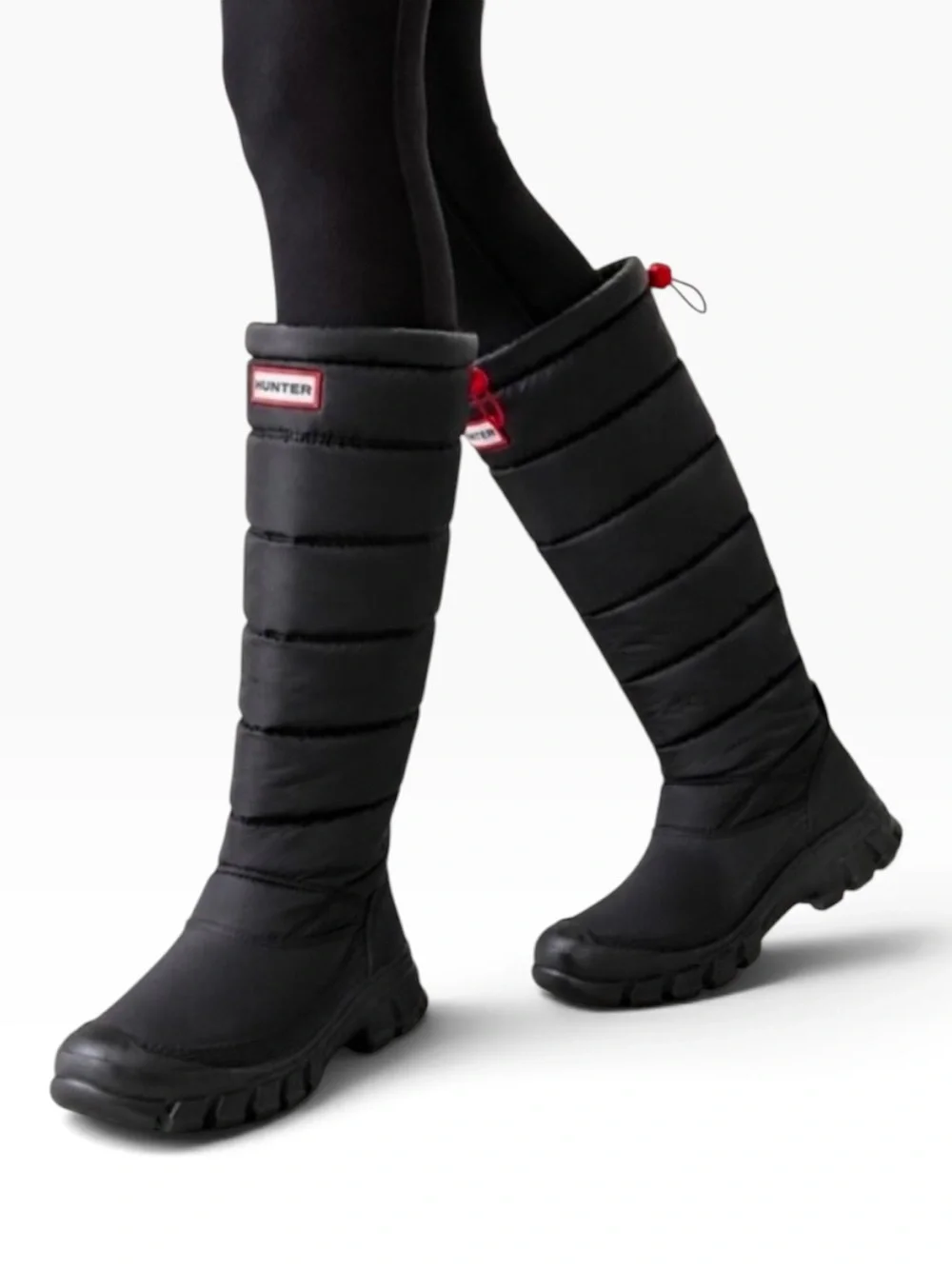 Hunter Intrepid Tall Winter Snow Boots Black Size 7